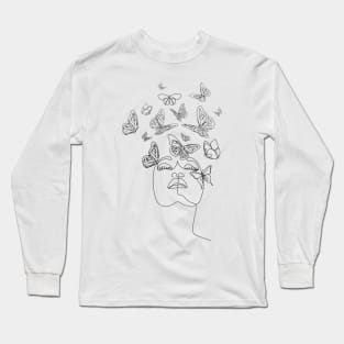 the butterfly comes out Long Sleeve T-Shirt